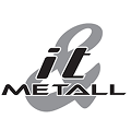 Logo with the text 'it METALL' in black font.