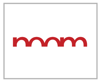 Punane stiliseeritud logo koos sõnaga "momo" valgel taustal.