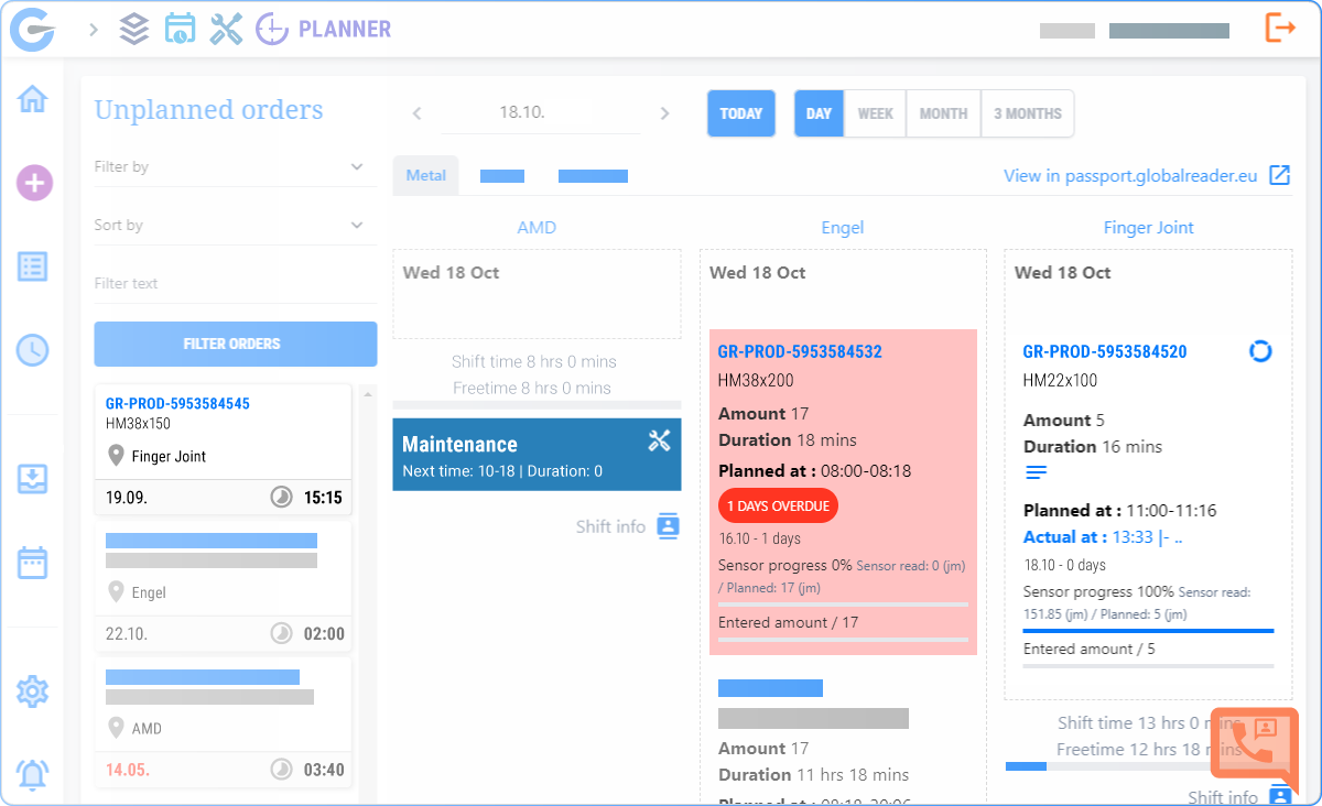 Planner võimaluste töölaud