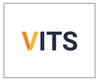 VITS logo, millel on eri värvi tähed V, I, T, S.
