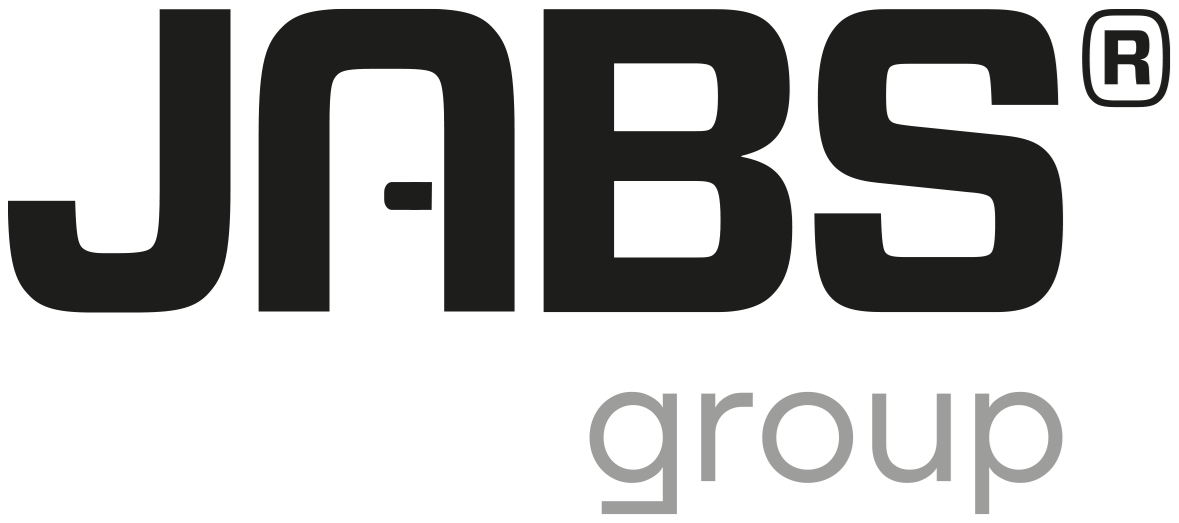 JABS group logo with 'JABS' in bold black letters and 'group' in grey.