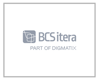 BCSitera logo, mille all on valge taustaga tekst "PART OF DIGMATIX".